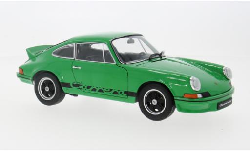 Porsche 911 1/18 Welly Carrera RS 2.7 verte/noire 1973 1:18 miniature