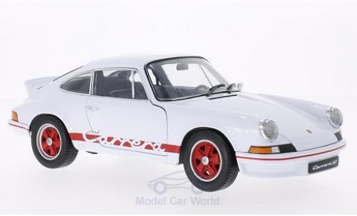 Miniature Porsche 911 RS 1/18 Welly Carrera RS blanche/rouge 1973 Porsche 911 RS 1/18 Welly Carrera RS blanche/rouge 1973 miniature