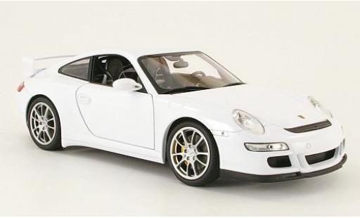 Miniature Porsche 997 GT3 1/18 Welly 911  blanche 1:18 Porsche 997 GT3 1/18 Welly 911  blanche 1:18 miniature