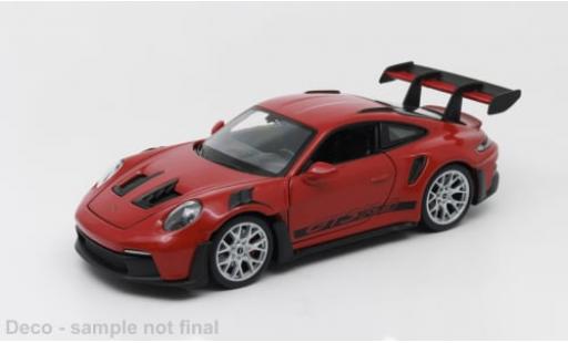 Miniature Porsche 992 1/24 Welly 911 GTR RS  rouge 1:24 Porsche 992 1/24 Welly 911 GTR RS  rouge 1:24 miniature