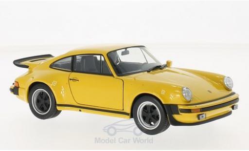 Miniature Porsche 930 Turbo 1/24 Welly 911 Turbo 3.0 jaune 1974 Porsche 930 Turbo 1/24 Welly 911 Turbo 3.0 jaune 1974 miniature