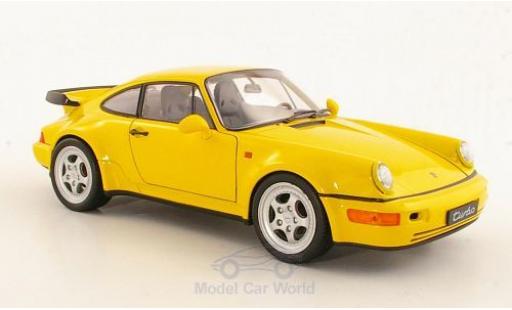 Miniature Porsche 964 Turbo 1/18 Welly 911 Turbo () jaune Porsche 964 Turbo 1/18 Welly 911 Turbo () jaune miniature