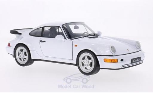 Miniature Porsche 964 Turbo 1/18 Welly 911 Turbo () blanche Porsche 964 Turbo 1/18 Welly 911 Turbo () blanche miniature