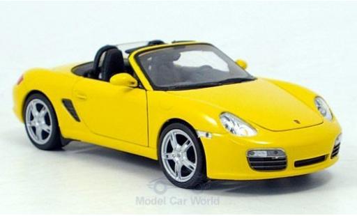 Miniature Porsche Boxster 1/24 Welly S jaune Porsche Boxster 1/24 Welly S jaune miniature