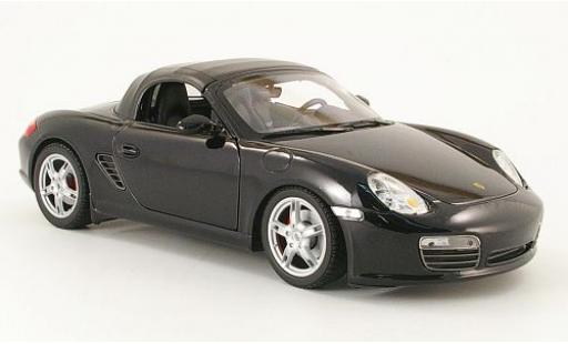 Porsche Boxster 1/18 Welly S noire geschlossen 1:18 miniature