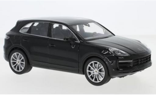 Porsche Cayenne Turbo 1/24 Welly noire 1:24 miniature