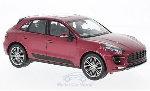 Miniature Porsche Macan Turbo 1/24 Welly Turbo metallise rouge Porsche Macan Turbo 1/24 Welly Turbo metallise rouge miniature