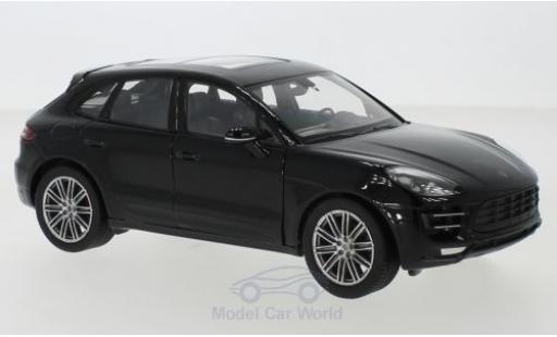 Miniature Porsche Macan Turbo 1/24 Welly Turbo noire Porsche Macan Turbo 1/24 Welly Turbo noire miniature