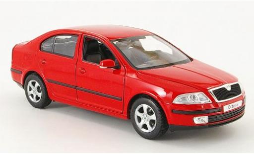 Miniature Skoda Octavia 1/24 Welly rouge 1:24 Skoda Octavia 1/24 Welly rouge 1:24 miniature