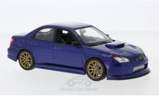 Miniature Subaru Impreza 1/24 Welly WRX STI bleue Subaru Impreza 1/24 Welly WRX STI bleue miniature