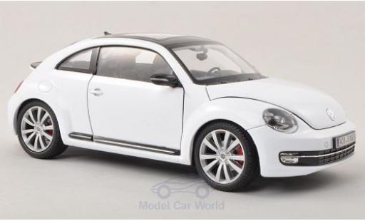 Miniature Volkswagen Beetle 1/24 Welly blanche 2012 ohne Vitrine Volkswagen Beetle 1/24 Welly blanche 2012 ohne Vitrine miniature