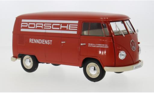 Miniature Volkswagen Bulli 1/18 Welly T1 1963 Porsche Renndienst 1:18 Volkswagen Bulli 1/18 Welly T1 1963 Porsche Renndienst 1:18 miniature