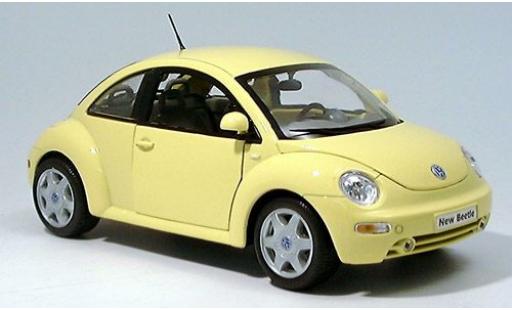 Volkswagen New Beetle 1/18 Welly jaune 1:18 miniature