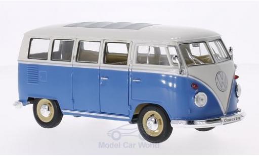 Miniature Volkswagen T1 B 1/24 Welly Bus bleue/blanche 1963 Volkswagen T1 B 1/24 Welly Bus bleue/blanche 1963 miniature