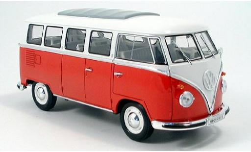 Miniature Volkswagen T1 1/18 Welly Bus rouge/blanche 1962 Volkswagen T1 1/18 Welly Bus rouge/blanche 1962 miniature