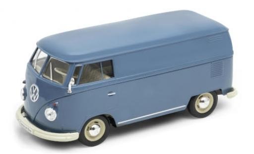 Miniature Volkswagen T1 1/24 Welly Kasten bleue 1963 Volkswagen T1 1/24 Welly Kasten bleue 1963 miniature