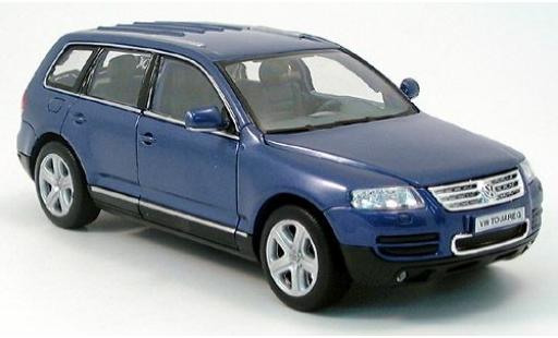 Miniature Volkswagen Touareg 1/24 Welly bleue 2002 1:24 Volkswagen Touareg 1/24 Welly bleue 2002 1:24 miniature