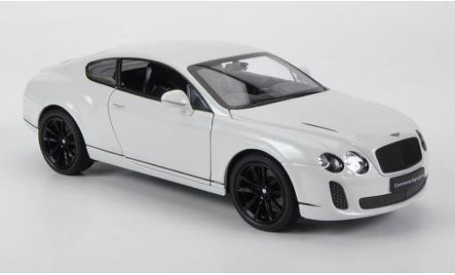Miniature Bentley Continental 1/24 Welly Supersports blanche Bentley Continental 1/24 Welly Supersports blanche miniature