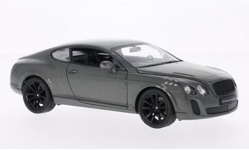 Miniature Bentley Continental 1/24 Welly Supersports metallise grise Bentley Continental 1/24 Welly Supersports metallise grise miniature
