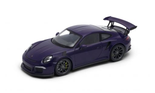 Porsche 991 GT3 RS 1/24 Welly 911  lila 2015 miniature
