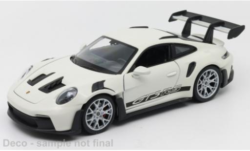 Miniature Porsche 992 1/24 Welly 911 GTR RS  blanche Porsche 992 1/24 Welly 911 GTR RS  blanche miniature