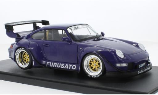Porsche 993 RWB 1/18 Werk83 911  violette Furusato 1:18 miniature
