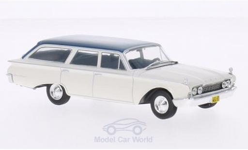 Miniature Ford Ranch Wagon 1/43 WhiteBox blanche/metallise türkis 1960 Ford Ranch Wagon 1/43 WhiteBox blanche/metallise türkis 1960 miniature
