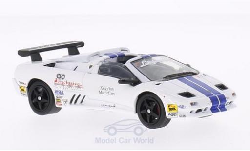 Miniature Lamborghini Diablo VT 1/43 WhiteBox VT-R Roadster Trofeo blanche/bleue 1997 Lamborghini Diablo VT 1/43 WhiteBox VT-R Roadster Trofeo blanche/bleue 1997 miniature