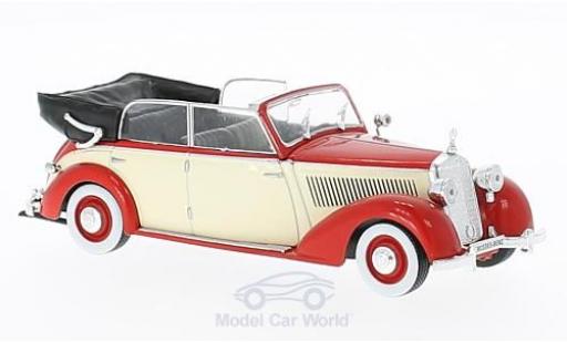 Miniature Mercedes 230 1/43 WhiteBox (W153) Cabriolet rouge/beige 1939 Mercedes 230 1/43 WhiteBox (W153) Cabriolet rouge/beige 1939 miniature