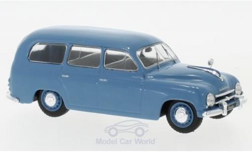 Miniature Skoda 120 1/43 WhiteBox 1 Kombi bleue 1954 Skoda 120 1/43 WhiteBox 1 Kombi bleue 1954 miniature