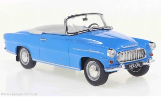 Miniature Skoda Felicia 1/24 WhiteBox Cabrio bleue 1959 1:24 Skoda Felicia 1/24 WhiteBox Cabrio bleue 1959 1:24 miniature