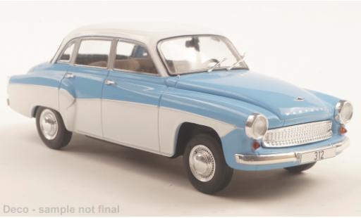 Miniature Wartburg 312 1/24 WhiteBox bleue/blanche 1965 1:24 Wartburg 312 1/24 WhiteBox bleue/blanche 1965 1:24 miniature