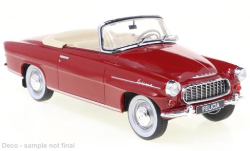Miniature Skoda Felicia 1/24 WhiteBox Cabrio rouge 1959 Skoda Felicia 1/24 WhiteBox Cabrio rouge 1959 miniature