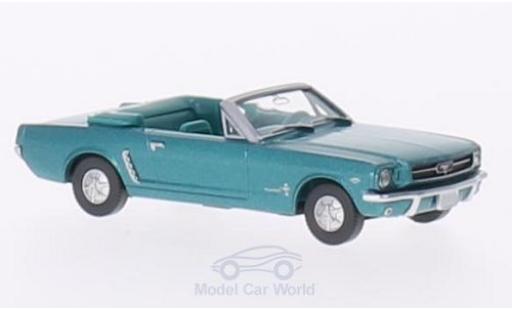 Miniature Ford Mustang 1/87 Wiking Cabriolet metallise türkis Ford Mustang 1/87 Wiking Cabriolet metallise türkis miniature