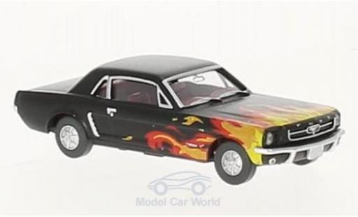 Miniature Ford Mustang 1/87 Wiking noire/Dekor Ford Mustang 1/87 Wiking noire/Dekor miniature