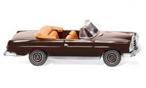 Mercedes 280 1/87 Wiking SE Cabriolet marron 1967 miniature