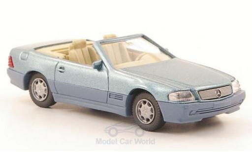 Miniature Mercedes 500 1/87 Wiking SL (R129) metallise bleue/matt-grise Mercedes 500 1/87 Wiking SL (R129) metallise bleue/matt-grise miniature
