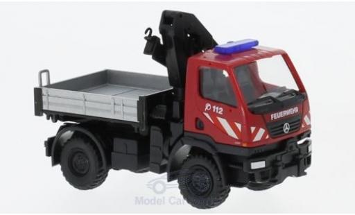 Miniature Mercedes Unimog 1/87 Wiking U20 Feuerwehr mit Ladekran Mercedes Unimog 1/87 Wiking U20 Feuerwehr mit Ladekran miniature
