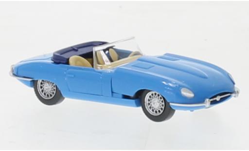 Miniature Jaguar E-Type 1/87 Wiking PMS Roadster bleu 1961 Jaguar E-Type 1/87 Wiking PMS Roadster bleu 1961 miniature