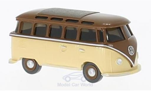 Miniature Volkswagen T1 B 1/87 Wiking marron/beige Sambabus Volkswagen T1 B 1/87 Wiking marron/beige Sambabus miniature