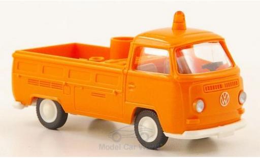 Miniature Volkswagen T2 A 1/87 Wiking Pritsche orange Kommunal Volkswagen T2 A 1/87 Wiking Pritsche orange Kommunal miniature