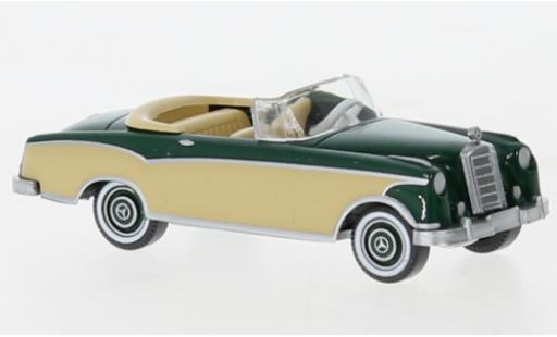 Mercedes 220 1/87 Wiking S cabriolet vert foncé/beige 1958 miniature