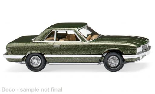 Mercedes 350 1/87 Wiking SL (R107) metallise vert foncé miniature