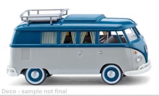 Volkswagen T1 1/87 Wiking bus caravane gris clair/bleu 1963 miniature