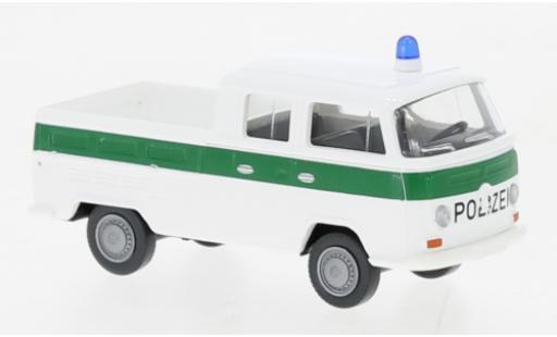 Miniature Volkswagen T2 1/87 Wiking cabine double Police de service 1967 Volkswagen T2 1/87 Wiking cabine double Police de service 1967 miniature