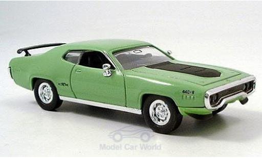 Miniature Plymouth GTX 1/43 Yat Ming verte/noire 1971 Plymouth GTX 1/43 Yat Ming verte/noire 1971 miniature